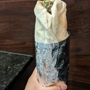 East Side Pockets - Falafel Wrap w/ hot sauce, hummus, lettuce, tomato, onions, hot peppers, pickles, tabouleh, tahini, tzatziki - Middle Eastern Near Me - Providence, Rhode Island