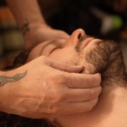 Active Stretch Therapy - Relieving tension along the jaw can reduce jaw pain, neck strain and aid in normalizing neck posture and mobility.