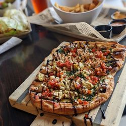 Redemption Bar And Grill - Pesto Chicken flatbread