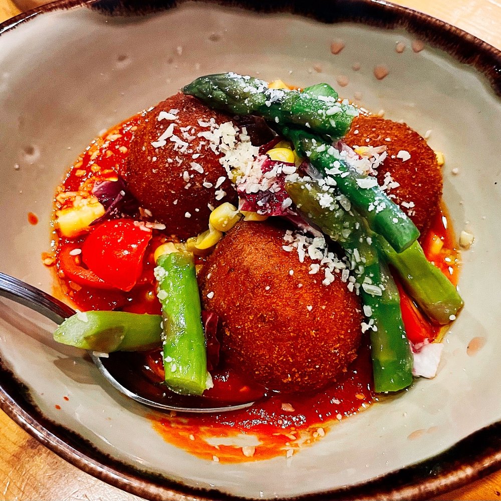 Copper Kettle Cafe - Eggplant "Meatballs" - New American Near Me - Hartsdale, New York Copper Kettle Cafe - Eggplant "Meatballs" - New American Near Me - Hartsdale, New York