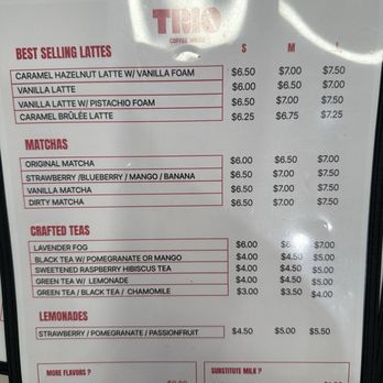 Trio Coffee House - Menu IG: @ammysalamii - Coffee & Tea Near Me - Canoga Park, California