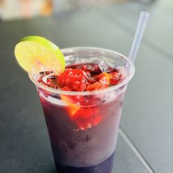 Global Café - Sangria made with hibiscus tea