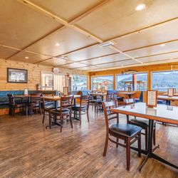 The Narrows Floating Restaurant - Cozy indoor seating with a view!