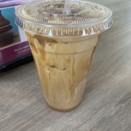 Iced caramel macchiato Iced caramel macchiato