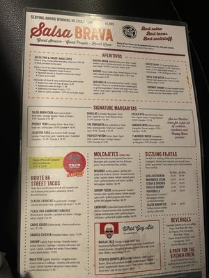 Menu photo 5 Salsa Brava Flagstaff, AZ