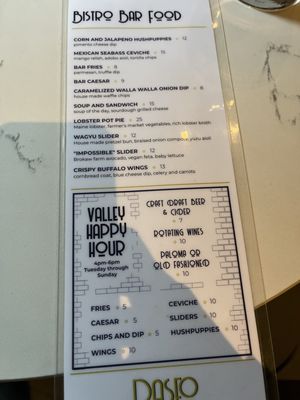 Menu photo 1 Paseo: A California Bistro Mill Valley, CA