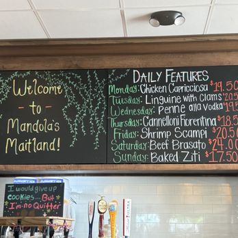 Mandola's Italian Kitchen - Park of their Daily Special with a open Bar as well - Italian Near Me - Maitland, Florida Mandola's Italian Kitchen - Park of their Daily Special with a open Bar as well - Italian Near Me - Maitland, Florida