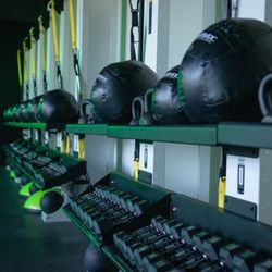 Reps & Restore - The strength room! Includes 24 individual stations with dumbells, kettlebells and more!