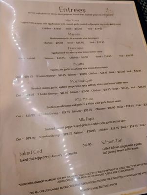 Menu photo 2 Rosa's Tavern East Providence, RI Menu photo 2 Rosa's Tavern East Providence, RI