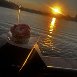 Strawberry and cream at sunset Strawberry and cream at sunset