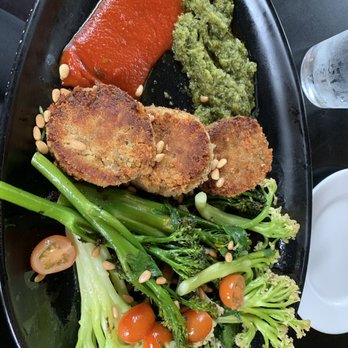 Jimmy's On Broadway - Quinoa and Chickpea Cakes - New American Near Me - Seattle, Washington