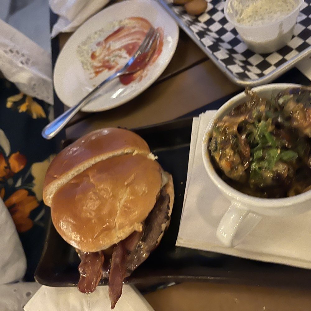 317 Burger - Strawberry Hill Burger with Kung Pao Brussels Sprouts - Burgers Near Me - Indianapolis, Indiana 317 Burger - Strawberry Hill Burger with Kung Pao Brussels Sprouts - Burgers Near Me - Indianapolis, Indiana