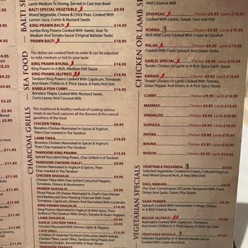 Imperial Tandoori - Menu - Indian Near Me - London, XGL