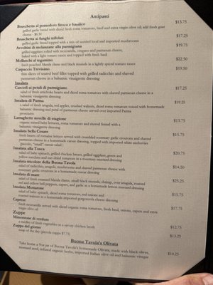 Menu photo 1 Buona Tavola-Paso Robles Paso Robles, CA