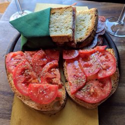 La Tana del Boia - Bruschetta and salami and cheese panini