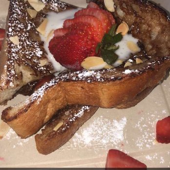 The Wild Chive - Stuffed French toast, no bananas, light chocolate spread - Vegan Near Me - Long Beach, California