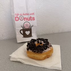 Long's Donuts - Oreo glazed donut