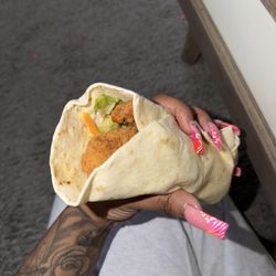 Wendy's - It was like this through the whole wrap, barely anything