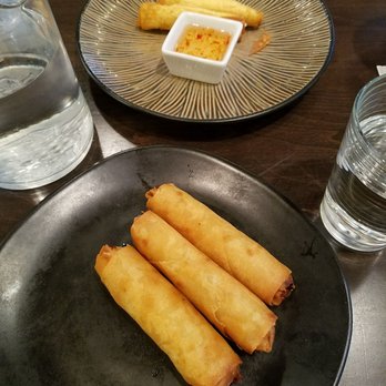 Lotus Leaf - Chicken Egg Rolls and Cheese Won Tons (keep forgetting my photos before we take some, so there is more as part of the order) - Thai Near Me - Eden Prairie, Minnesota Lotus Leaf - Chicken Egg Rolls and Cheese Won Tons (keep forgetting my photos before we take some, so there is more as part of the order) - Thai Near Me - Eden Prairie, Minnesota
