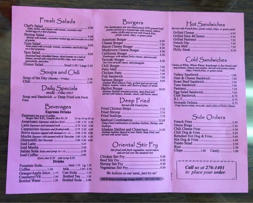 Menu photo 6 Sandwich Deck Anchorage, AK
