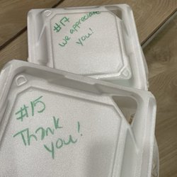 Best Oven Baked Sandwiches - To go container messages