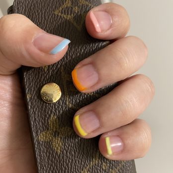 Best Nails and Spa - I got a French tip mani with gel polish and I'm living for these beautiful pastel colors - Nail Salons Near Me - Portland, Oregon