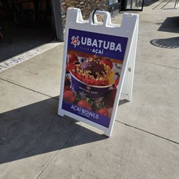Exterior outside entrance of Ubatuba Açaí - Burbank - Their sign outside - Burbank, California Exterior outside entrance of Ubatuba Açaí - Burbank - Their sign outside - Burbank, California