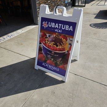 Ubatuba Açaí - Burbank - Their sign outside - Acai Bowls Near Me - Burbank, California Ubatuba Açaí - Burbank - Their sign outside - Acai Bowls Near Me - Burbank, California