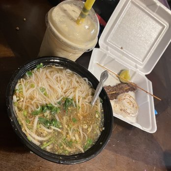 Saigon Garden - Their pho was DELICIOUS. This was my 1st time trying a boba drink & man, was it perfect! - Vietnamese Near Me - Winter Haven, Florida