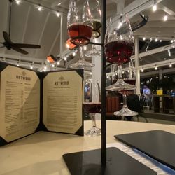 Nutwood Winery Tasting Room & Vineyard Cafe - Wine tasting flight of 5 nice-sized pours. :)