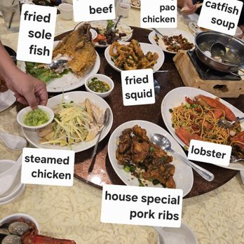 Kim Tar Seafood Restaurant - Family feast - Seafood Near Me - Monterey Park, California