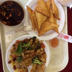 Panda Garden - Szechuan Chicken, Hot & Sour soup and Crab Rangoon