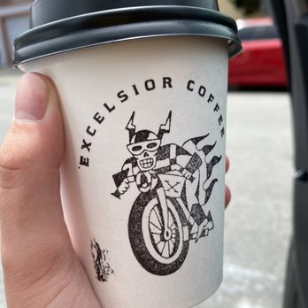 Excelsior Coffee - Cappuccino -- the printed design is a cute touch too - Coffee & Tea Near Me - San Francisco, California Excelsior Coffee - Cappuccino -- the printed design is a cute touch too - Coffee & Tea Near Me - San Francisco, California