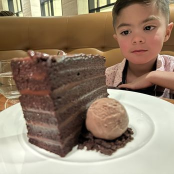 Prime 54 - DOUBLE CHOCOLATE CAKE with chocolate ice cream - Seafood Near Me - Miami Beach, Florida Prime 54 - DOUBLE CHOCOLATE CAKE with chocolate ice cream - Seafood Near Me - Miami Beach, Florida
