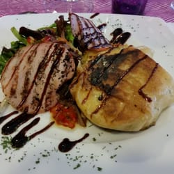 Le Point Gourmand - Croustillant de chaource aux pommes et bacon