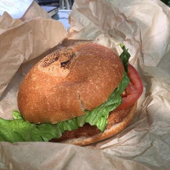 Evolution Fast Food - Crispy chicken sandwich - Vegetarian Near Me - San Diego, California Evolution Fast Food - Crispy chicken sandwich - Vegetarian Near Me - San Diego, California