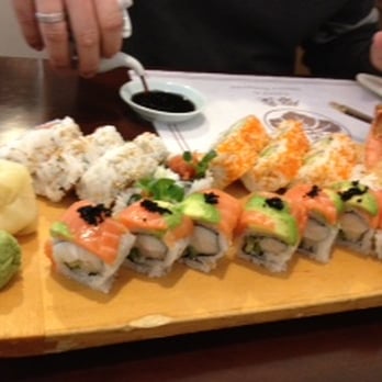 Ginza - Sunflower roll in the front - Sushi Bars Near Me - Bellevue, Washington Ginza - Sunflower roll in the front - Sushi Bars Near Me - Bellevue, Washington