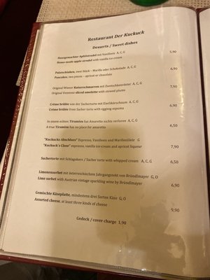 Menu photo 1 Der Kuckuck Vienna, 9