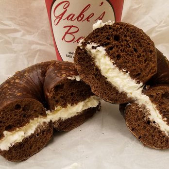 Gabe's Bagels - Pumpernickel w Cream Cheese - Bagels Near Me - East Hanover, New Jersey Gabe's Bagels - Pumpernickel w Cream Cheese - Bagels Near Me - East Hanover, New Jersey
