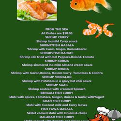 From the sea food section