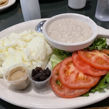 Flappy Jack's Pancake House - The Warm Up. Healthy! Egg Whites, oatmeal & tomatoes. - Pancakes Near Me - Orange, California Flappy Jack's Pancake House - The Warm Up. Healthy! Egg Whites, oatmeal & tomatoes. - Pancakes Near Me - Orange, California