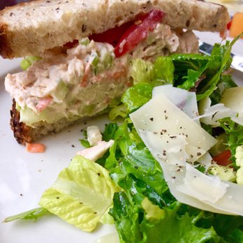 Cake - Chicken Salad Sandwich w/ Fresh Tomato Served On Multigrain Bread & Side Salad. - Bakeries Near Me - Philadelphia, Pennsylvania Cake - Chicken Salad Sandwich w/ Fresh Tomato Served On Multigrain Bread & Side Salad. - Bakeries Near Me - Philadelphia, Pennsylvania