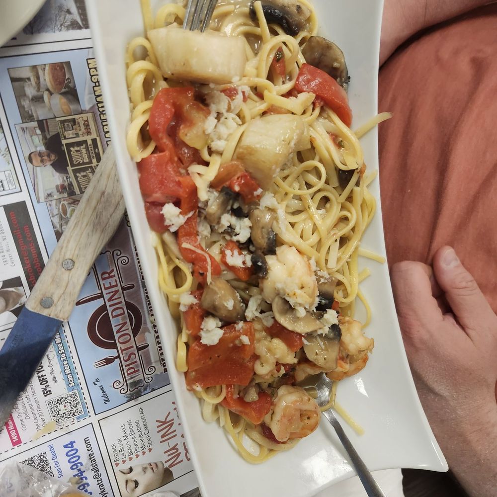 Piston Diner - Key West seafood linguini - Diners Near Me - Westville, New Jersey Piston Diner - Key West seafood linguini - Diners Near Me - Westville, New Jersey