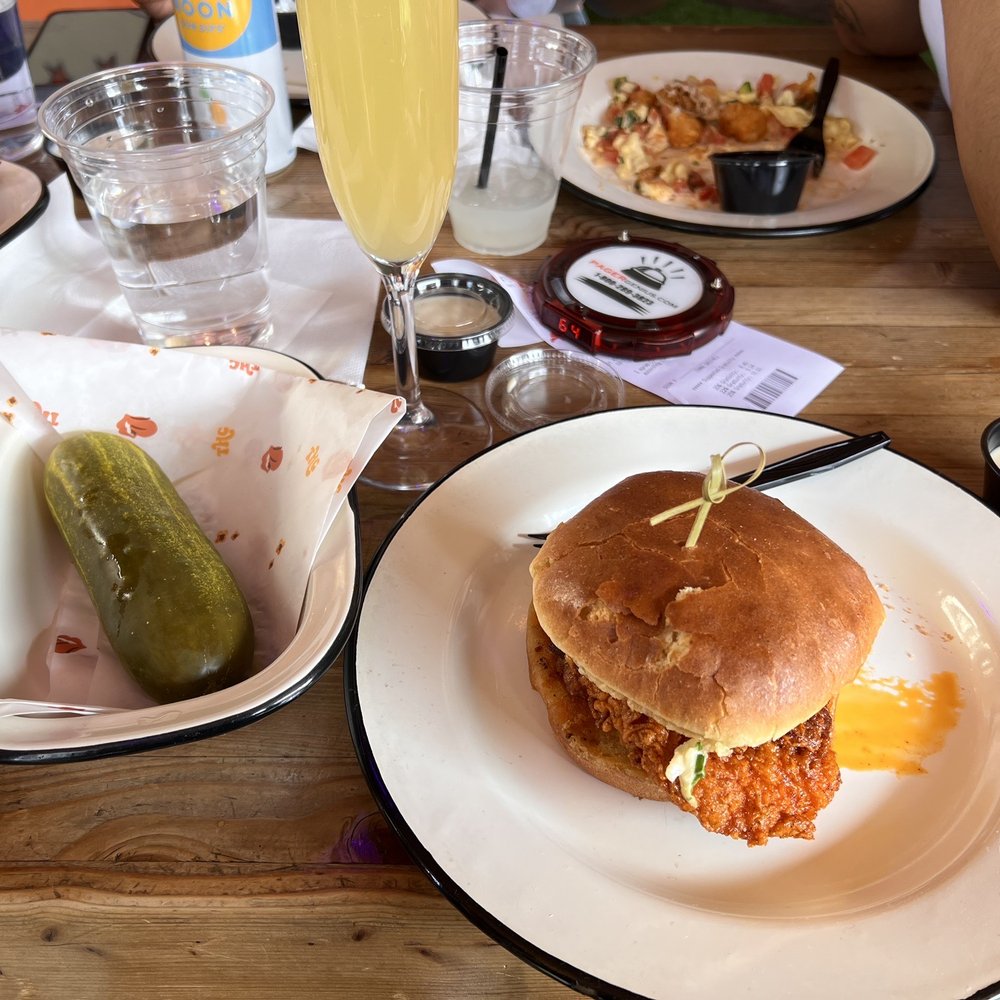 The Hot Chick - Hot chick sandwich and side large pickle - Bars Near Me - Scottsdale, Arizona The Hot Chick - Hot chick sandwich and side large pickle - Bars Near Me - Scottsdale, Arizona