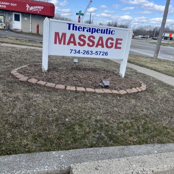 Therapeutic Massage - Good view of our large sign in front of Therapeutic Massage. - Massage Therapy Near Me - Garden City, Michigan Therapeutic Massage - Good view of our large sign in front of Therapeutic Massage. - Massage Therapy Near Me - Garden City, Michigan