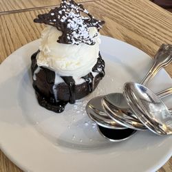 Charlee’s Comfort Kitchen - Lava cake, sweet enough for 5 peeps.