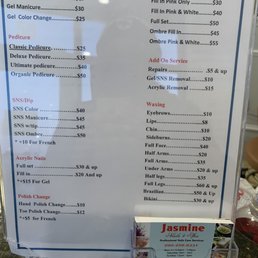 Services Price List Services Price List