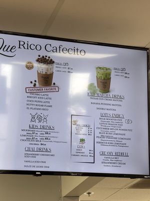 Menu photo 2 Que Rico Cafecito Ontario, CA Menu photo 2 Que Rico Cafecito Ontario, CA