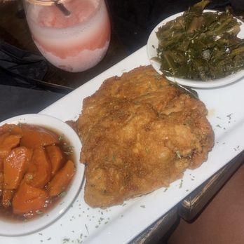 Ruby Lee's - Chicken thigh with greens and yams - Soul Food Near Me - Hilton Head Island, South Carolina Ruby Lee's - Chicken thigh with greens and yams - Soul Food Near Me - Hilton Head Island, South Carolina