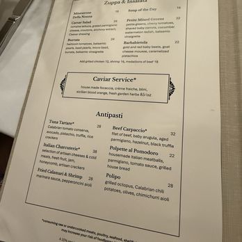 Fontana Restaurant - Menu - Italian Near Me - Coral Gables, Florida